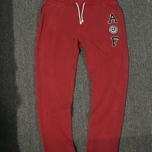 Abercrombie & Fitch red sweatpants